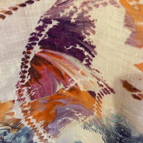 🔥 CHICOS 🔥 Linen button down top 🔥 Size 2 🔥 - Picture 5 of 8